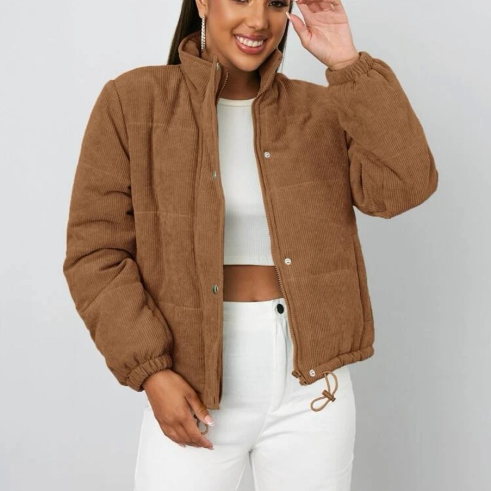 Corduroy Puffer Jacket - Picture 3 of 4